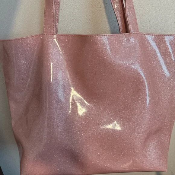 Makeup Junkie Ballerina Glitter Weekender Tote sparkly shuttle pink! - Picture 2 of 4